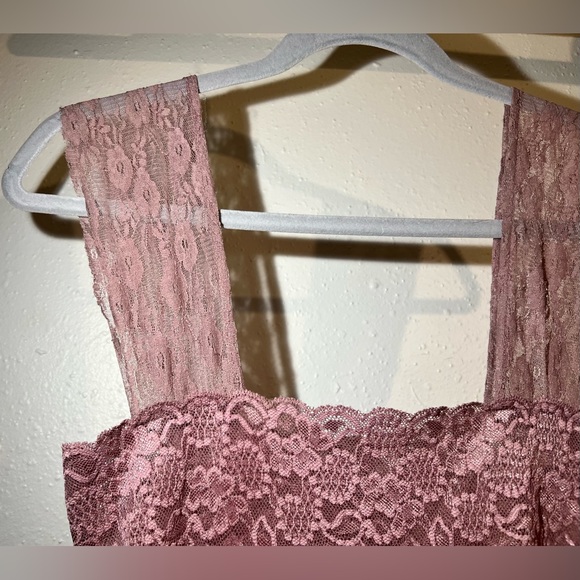 Intimately Free People Romantic Lace Maxi Dress, Dusky Rose color, size S, NWOT - Picture 9 of 13